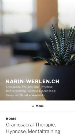 Vorschau der mobilen Webseite karin-werlen.ch, Karin Werlen Sanapraxis GmbH