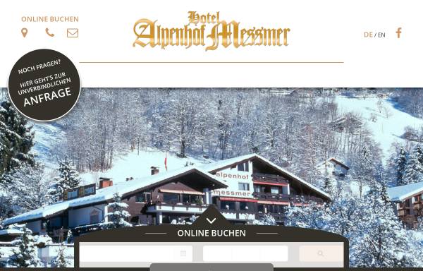 Vorschau von www.hotel-alpenhof-messmer.at, Hotel Alpenhof Messmer
