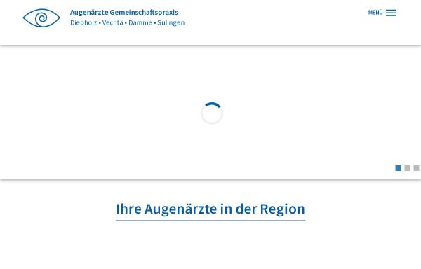 Vorschau von www.augen-diepholz.de, Augenärzte Gemeinschaftspraxis Diepholz Vechta