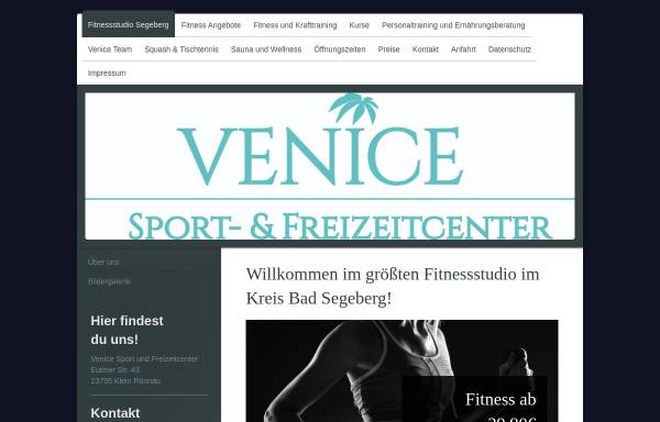 Vorschau von www.venicesport.de, Venice Sport- und Freizeitcenter