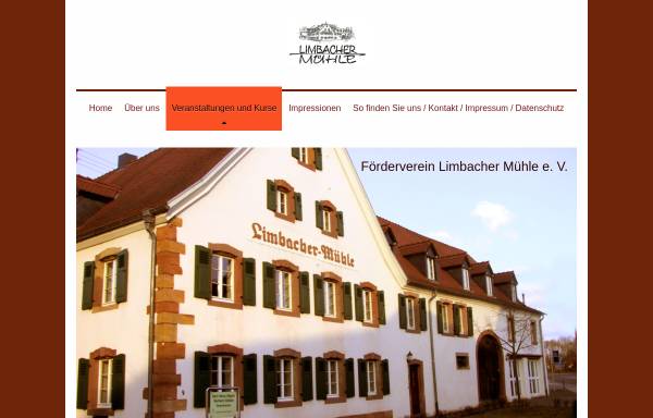 Vorschau von www.limbachermuehle.de, Förderverein Limbacher Mühle e.V.