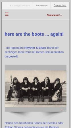 Vorschau der mobilen Webseite theboots.de, Here Are The Boots