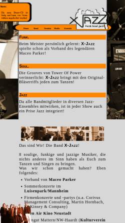 Vorschau der mobilen Webseite www.x-jazz.de, X-jazz