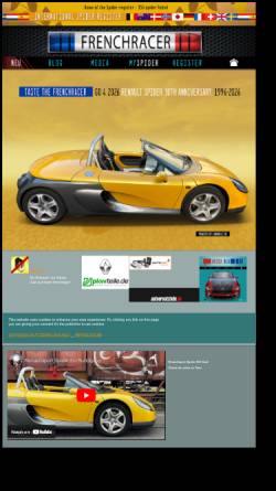 Vorschau der mobilen Webseite www.renault-sport-spider.de, Die Renaultsport Spiderseite
