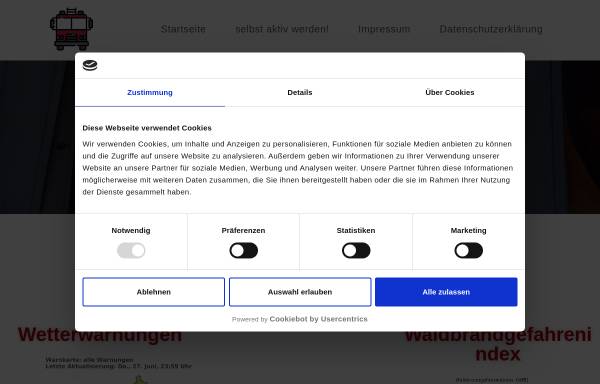 Vorschau von feuerwehr-ramberg.de, Freiwillige Feuerwehr Ramberg