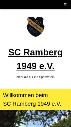 Vorschau der mobilen Webseite www.sc-ramberg.de, SC Ramberg