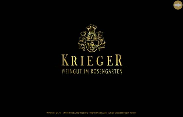 Vorschau von www.krieger-wein.de, Weingut Ferdinand Hermann Krieger