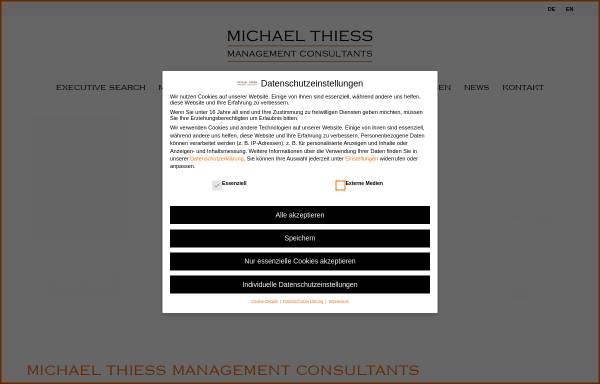 Vorschau von www.michaelthiess.com, Michael Thiess Management Consultants