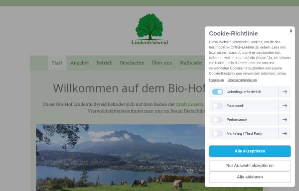Vorschau von www.bio-hof-luzern.ch, Bio-Hof Lindenfeldweid
