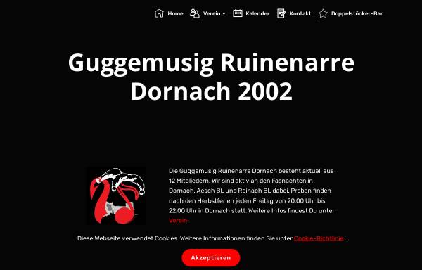 Vorschau von www.ruinenarre.ch, Guggenmusik Ruinenarre Dornach
