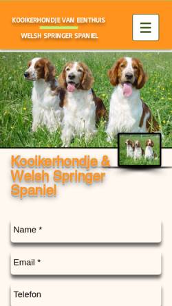 Vorschau der mobilen Webseite www.welshspringerspaniel.ch, Van Eenthuis
