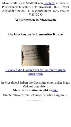 Vorschau der mobilen Webseite www.moselweiss.de, Moselweiß