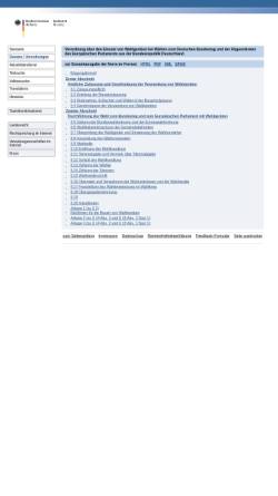 Vorschau der mobilen Webseite www.gesetze-im-internet.de, BWahlGV