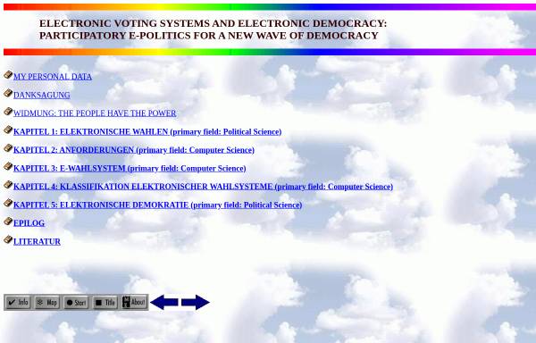 Doktorarbeit von Manhard Schlifni über elektronische Wahlsysteme