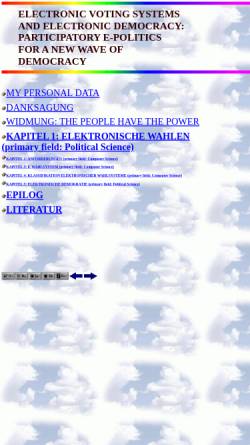 Vorschau der mobilen Webseite members.chello.at, Doktorarbeit von Manhard Schlifni über elektronische Wahlsysteme