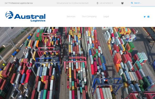 Vorschau von www.austral-logistics.de, Austral Logistics GmbH