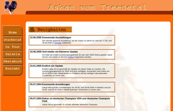 Vorschau von www.askan-vom-treenetal.de, Askan vom Treenetal