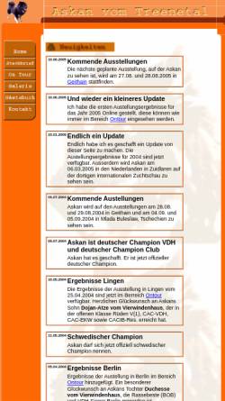 Vorschau der mobilen Webseite www.askan-vom-treenetal.de, Askan vom Treenetal