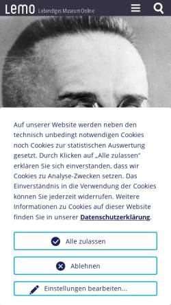 Vorschau der mobilen Webseite www.dhm.de, Franz Halder, 1884 - 1972