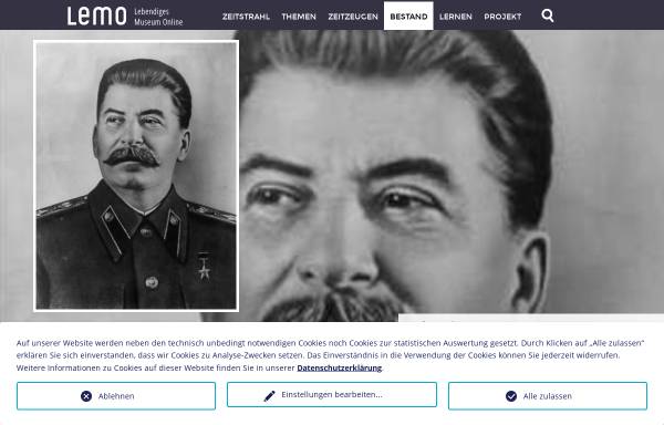 Vorschau von www.dhm.de, Josef W. Stalin, 1879-1953
