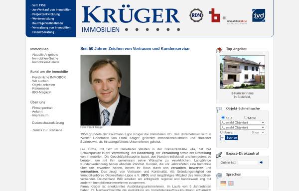 Vorschau von www.immopool.de, Egon Krüger GmbH & Co. KG