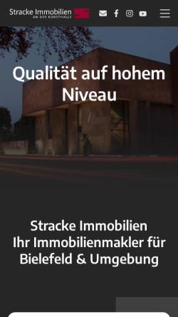 Vorschau der mobilen Webseite www.stracke-immobilien.de, Stracke Immobilien GmbH