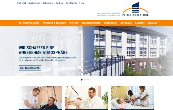 Vorschau von www.pleissental-klinik.de, Pleißental-Klinik GmbH