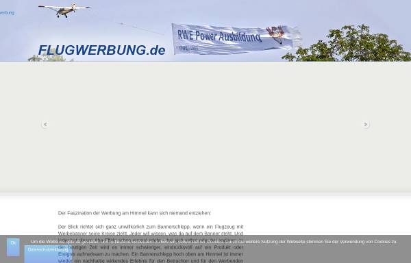 Vorschau von www.flugwerbung.de, Paul Musso Luftwerbung