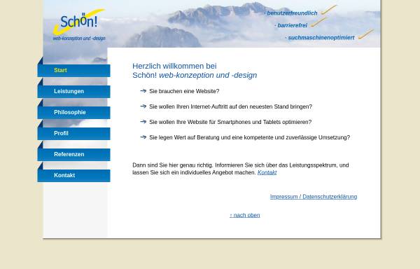 Vorschau von www.schoen-webdesign.de, Schön Web-Konzeption und -Design
