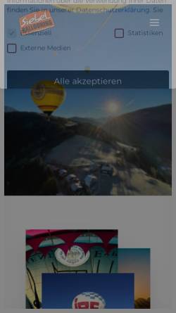 Vorschau der mobilen Webseite www.siebel-ballooning.de, Siebel Ballooning
