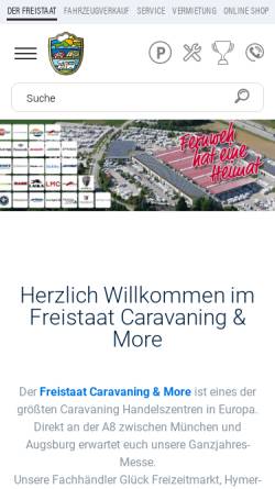 Vorschau der mobilen Webseite www.derfreistaat.de, Der Freistaat - Caravaning and More
