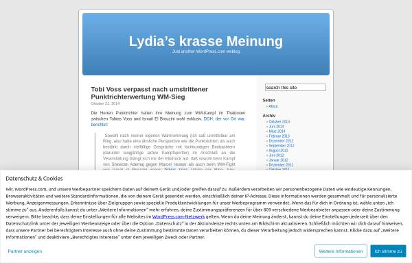 Vorschau von lydialiberal.wordpress.com, Lydia’s krasse Meinung