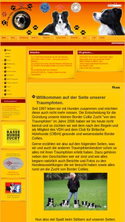 Vorschau der mobilen Webseite www.von-den-traumpfoten.de, Von den Traumpfoten