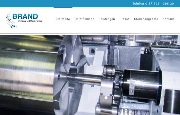 Vorschau von www.brand-werkzeugbau.de, Brand Werkzeug und Maschinenbau GmbH