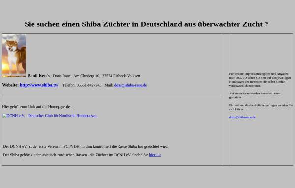 Vorschau von shiba-dcnh.de, Shiba Info