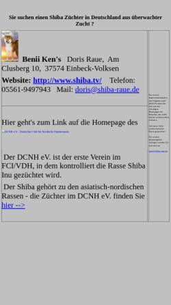 Vorschau der mobilen Webseite shiba-dcnh.de, Shiba Info