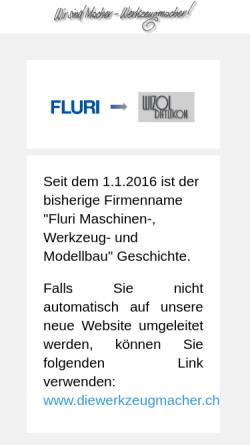 Vorschau der mobilen Webseite www.fluri.com, Fluri AG
