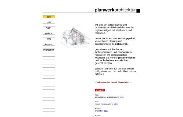 Vorschau von www.planwerkarchitektur.de, Evers, Kai; Stölzle, Daniela