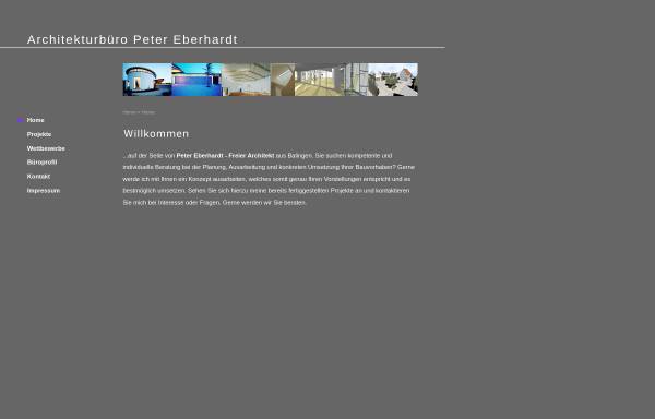 Vorschau von www.architekt-eberhardt.de, Peter Eberhardt, Architekt