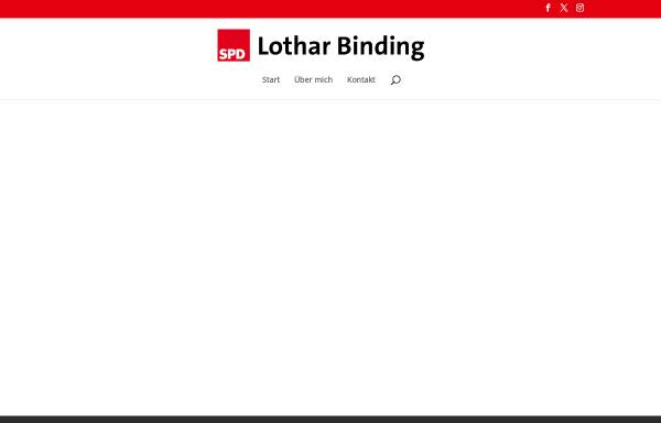Vorschau von www.lothar-binding.de, Binding, Lothar (MdB)