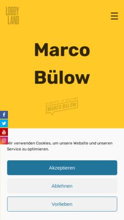 Vorschau der mobilen Webseite www.marco-buelow.de, Bülow, Marco (MdB)
