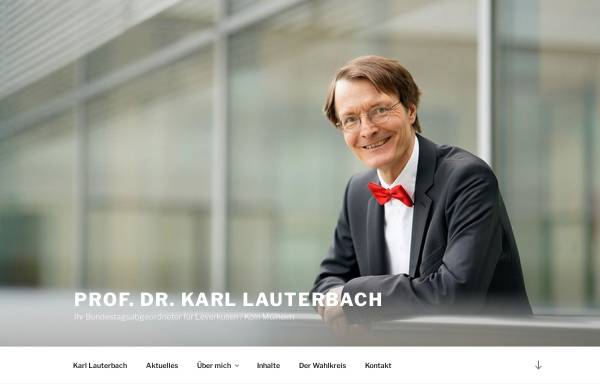Vorschau von www.karllauterbach.de, Lauterbach, Karl (MdB)