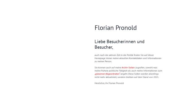 Vorschau von www.florianpronold.de, Pronold, Florian (MdB)