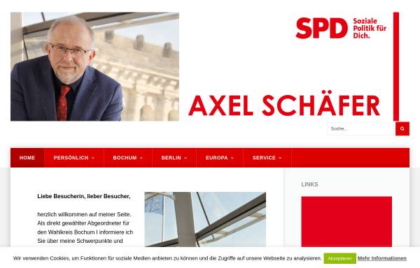 Vorschau von axelschaefer-mdb.de, Schäfer, Axel (MdB)