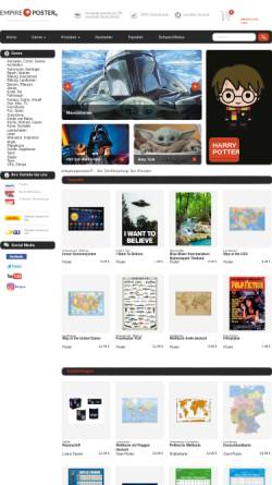 Vorschau der mobilen Webseite www.empireposter.de, Empire Merchandising GmbH