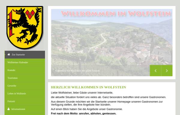 Vorschau von wolfstein.de, Wolfstein/Pfalz