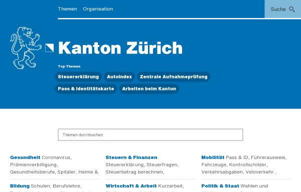 Vorschau von www.justizvollzug.ch, Justizvollzug Kanton Zürich