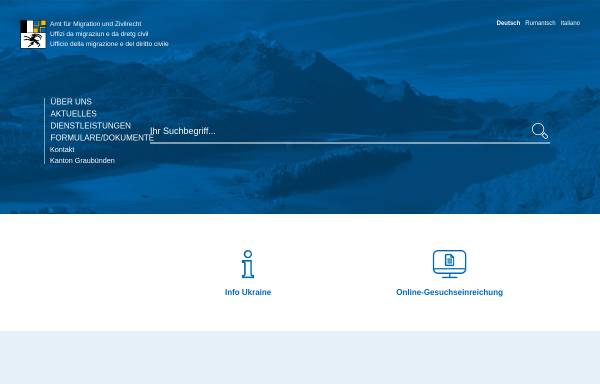 Vorschau von www.apz.gr.ch, Amt für Polizeiwesen Graubünden