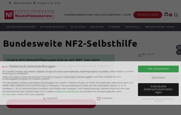 Vorschau von www.nf2.de, NF2 Selbsthifegruppe