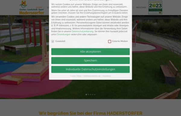 Vorschau von www.haderstorfer.de, Haderstorfer GaLa- und Sportplatzbau in Ergolding bei Landshut